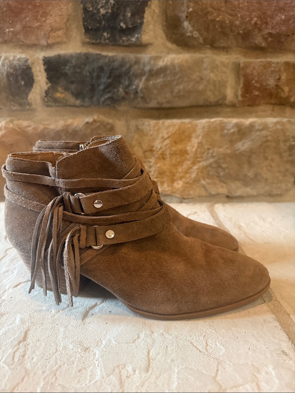 Women’s suede Franco Sarto booties